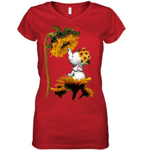 Load image into Gallery viewer, Elephant Sunflower Special Custom Design For Cute Girls Ladies V-Neck