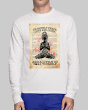 Load image into Gallery viewer, I'm Mostly Peace Love And Light Yoga Gift For Yoga Lovers Unisex Long Sleeve