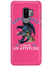 Load image into Gallery viewer, Apparently I Have An Attitude Blue Dragon Phone case