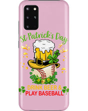 Load image into Gallery viewer, Baseball Drink Beer Day St Patrick's Day Gift For Baseball Lovers Phone case