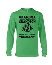 Load image into Gallery viewer, Grandma And Grandson A Bond That Can't Be Broken Custom Design Unisex Long Sleeve