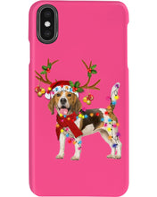 Load image into Gallery viewer, Beagle Gorgeous Reindeer Xmas Lights Gift For Dog Lovers Phone case