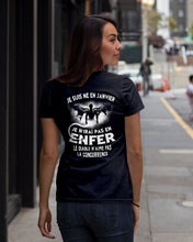 Load image into Gallery viewer, Je Suis Né El En Jarvier Enfer Le Diable N Aime Pas Birthday Gift Ladies Tee
