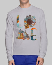 Load image into Gallery viewer, Love Trucker Simple Unique Custom Design For Personalized Job Gift Unisex Long Sleeve