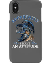 Load image into Gallery viewer, Apparently I Have An Attitude Blue Dragon Phone case