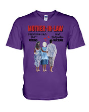 Load image into Gallery viewer, Daughter In Law's Best Friend Son's Best Partner In Crime Gift For Mom In Law Guys V-Neck
