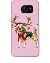 Load image into Gallery viewer, Beagle Gorgeous Reindeer Xmas Lights Gift For Dog Lovers Phone case