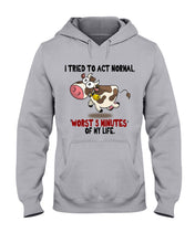 Load image into Gallery viewer, Cow Worst 5 Minutes Gift For Cow Lovers Hoodie