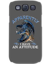 Load image into Gallery viewer, Apparently I Have An Attitude Blue Dragon Phone case