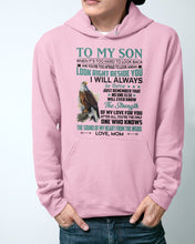 Load image into Gallery viewer, Look Right Beside You Eagle Mom Gift For Son Hoodie