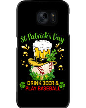 Load image into Gallery viewer, Baseball Drink Beer Day St Patrick's Day Gift For Baseball Lovers Phone case