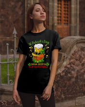 Load image into Gallery viewer, Basketball Drink Beer St Patrick's Day Gift For Basketball Lovers Guys Tee