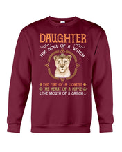 Load image into Gallery viewer, Daughter The Soul Of Witch The Fire Of Lioness Sweatshirt
