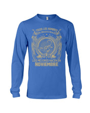 Load image into Gallery viewer, Los Mejores Nacen En Noviembre Gift For Men Unisex Long Sleeve