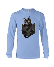 Load image into Gallery viewer, Cat In Your Front Pocket Perfect Gift For Friends Who Loves Cat Unisex Long Sleeve