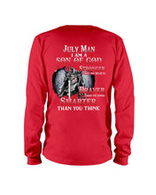 Load image into Gallery viewer, July Man Son Of God Birthday Meaningful Gift For Men Unisex Long Sleeve