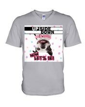 Load image into Gallery viewer, Boston Upside Down Now Let's Be Gift For Dog Lovers Guys V-Neck