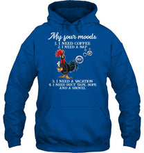 Load image into Gallery viewer, I Need Coffee A Nap A Vacation Duct Tape Hope And A Showel Hoodie