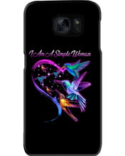 Load image into Gallery viewer, Hummingbirds Heart Shaped I Am A Simple Woman Gift For Mom Phone case