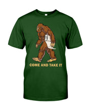 Load image into Gallery viewer, Bigfoot Come And Take It Simple Custom Design Guys Tee