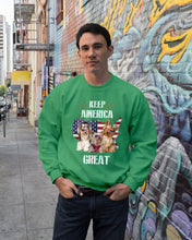 Load image into Gallery viewer, Keep America Great Yorkshire Terrier Gift For Dog Lovers Sweatshirt