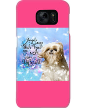Load image into Gallery viewer, Angels And Shih Tzu Are Not Different Gift For Dog Lovers Phone case