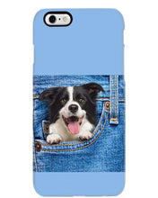 Load image into Gallery viewer, Border Collie In Denim Pocket Gift For Dog Lovers Phone case