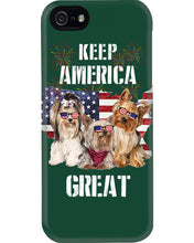 Load image into Gallery viewer, Keep America Great Yorkshire Terrier Gift For Dog Lovers Phone case