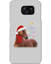 Load image into Gallery viewer, Cute Horse With Santa Hat Lovely Christmas Tree Gift For Horse Lovers Phone case