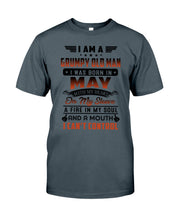 Load image into Gallery viewer, I'm A Grumpy Old Man I Was Born In May With My Heart Guys Tee