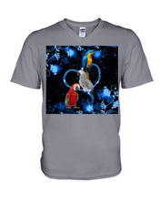 Load image into Gallery viewer, Lovely Phone Case Twinkling Blue Heart Gift For Parrots Lovers Guys V-Neck
