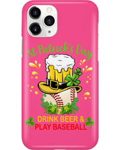 Load image into Gallery viewer, Baseball Drink Beer Day St Patrick's Day Gift For Baseball Lovers Phone case
