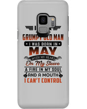 Load image into Gallery viewer, I'm A Grumpy Old Man I Was Born In May With My Heart Phone case