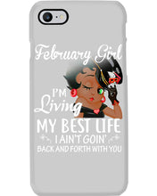 Load image into Gallery viewer, Betty Boop February Girl Living My Best Life Birthday Meaningful Gift Phone case