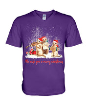 Load image into Gallery viewer, Cats We Wish You A Merry Christmas Gift For Cat Lovers Guys V-Neck