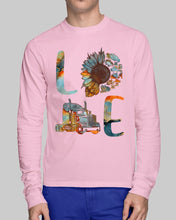 Load image into Gallery viewer, Love Trucker Simple Unique Custom Design For Personalized Job Gift Unisex Long Sleeve