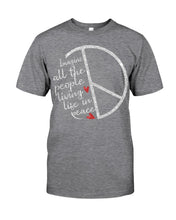 Load image into Gallery viewer, Image All The People Living Life In Peace Custom Design For Friends Guys Tee