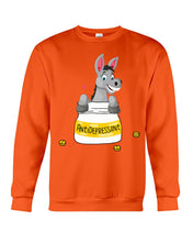 Load image into Gallery viewer, Funny Donkey Anti Depressant Meaning Gift For Women Sweatshirt