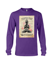 Load image into Gallery viewer, I'm Mostly Peace Love And Light Yoga Gift For Yoga Lovers Unisex Long Sleeve