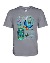 Load image into Gallery viewer, Butterfly Close My Eyes And Hug You Gift For Women Guys V-Neck