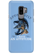 Load image into Gallery viewer, Apparently I Have An Attitude Blue Dragon Phone case