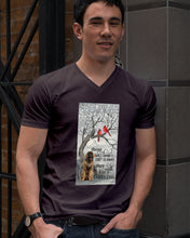 Load image into Gallery viewer, Labrador Retriever Walks Beside Us Everyday Unique Custom Design Guys V-Neck