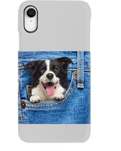 Load image into Gallery viewer, Border Collie In Denim Pocket Gift For Dog Lovers Phone case
