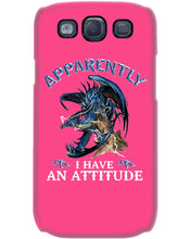 Load image into Gallery viewer, Apparently I Have An Attitude Blue Dragon Phone case