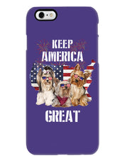 Load image into Gallery viewer, Keep America Great Yorkshire Terrier Gift For Dog Lovers Phone case