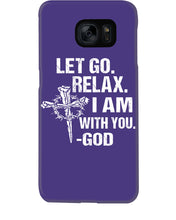 Load image into Gallery viewer, Let You Relax I Am With You Gray Background Phone case