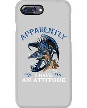 Load image into Gallery viewer, Apparently I Have An Attitude Blue Dragon Phone case