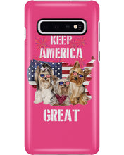 Load image into Gallery viewer, Keep America Great Yorkshire Terrier Gift For Dog Lovers Phone case