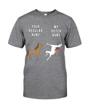 Load image into Gallery viewer, Funny Unicorn Difference Between Your Regular Aunt And My Dutch Aunt Guys Tee