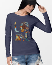 Load image into Gallery viewer, Love Trucker Simple Unique Custom Design For Personalized Job Gift Unisex Long Sleeve